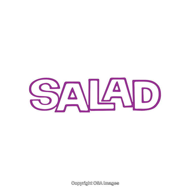 Bold Purple Typography Word Design on White Background