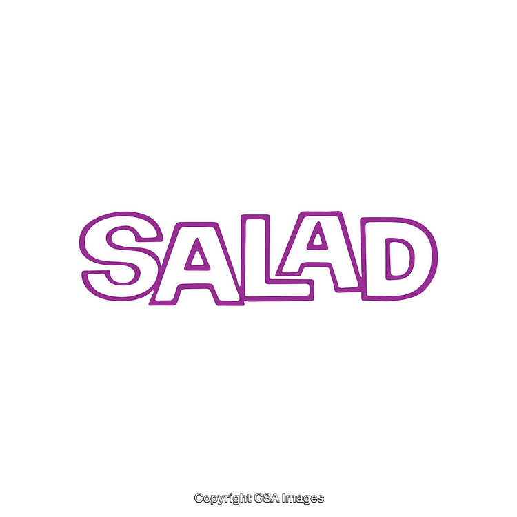 Bold Purple Typography Word Design on White Background