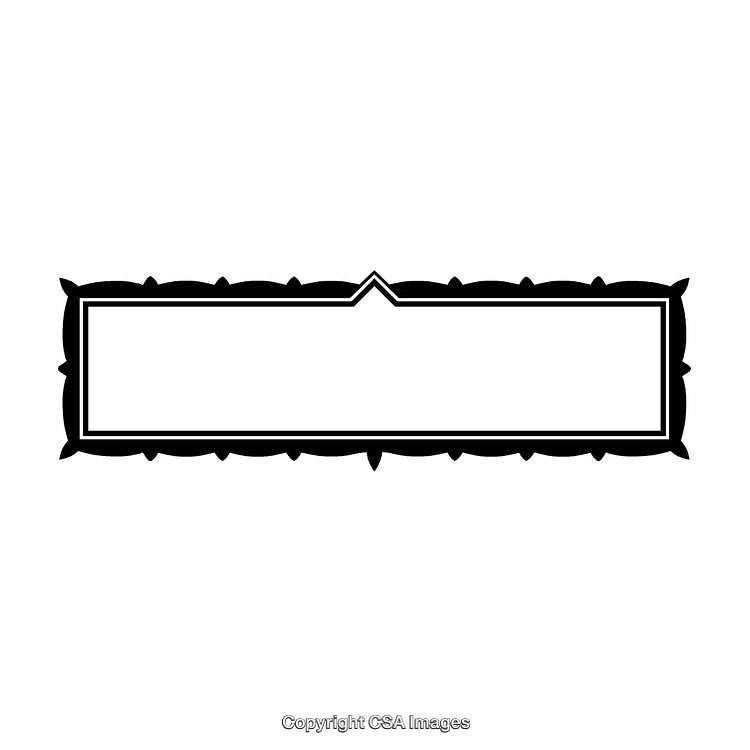 Elegant Black and White Border with Decorative Ornamental Design
