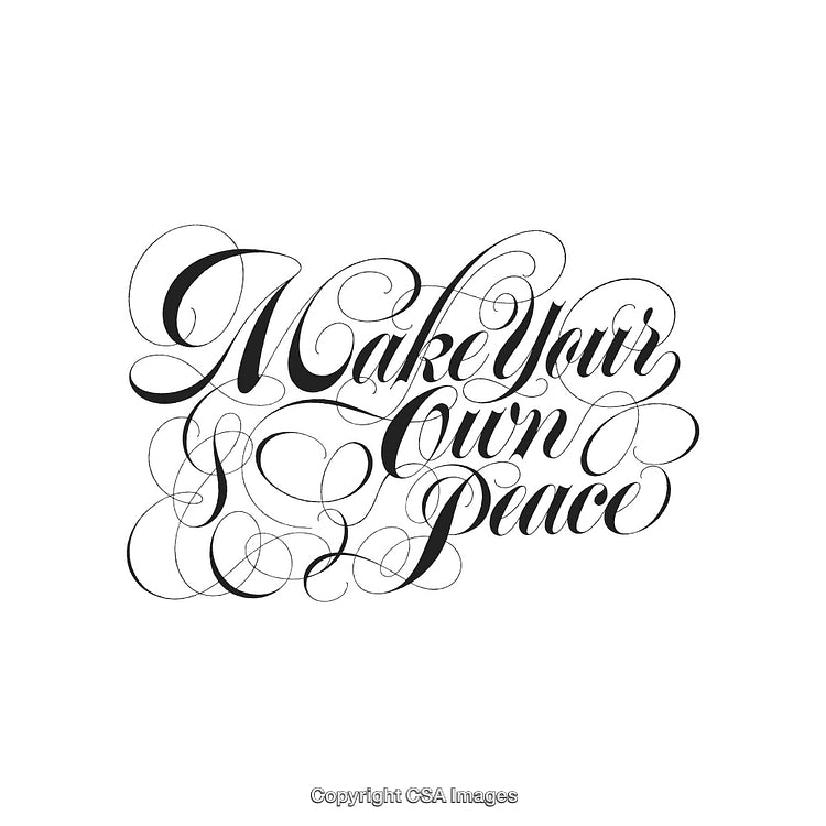 Elegant Handwritten Calligraphy Artwork Featuring Motivational Inspirational Quote
