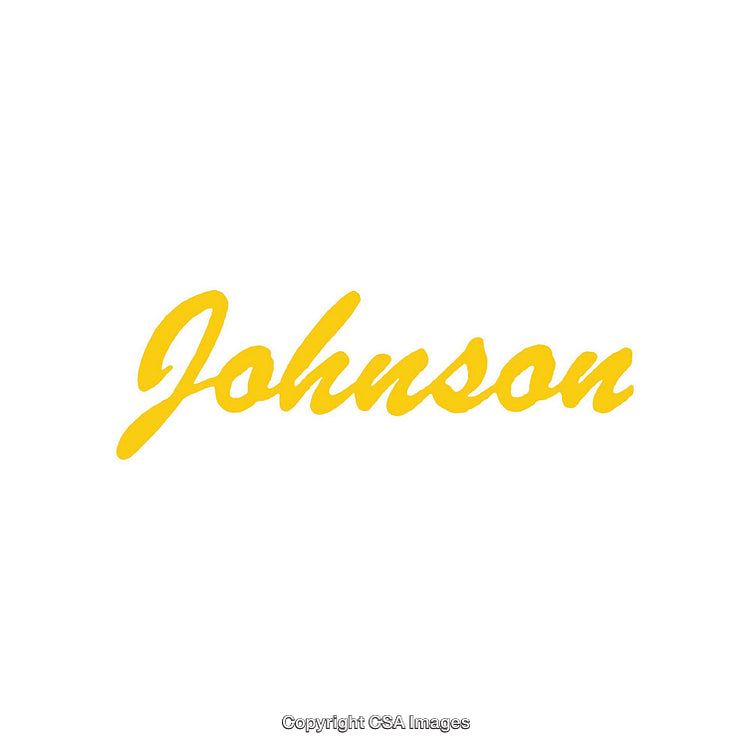 Yellow Handwritten Calligraphy Text on a Clean White Background