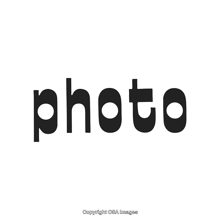 Minimal Black and White Typography Artwork With the Word Photo in Bold Style
