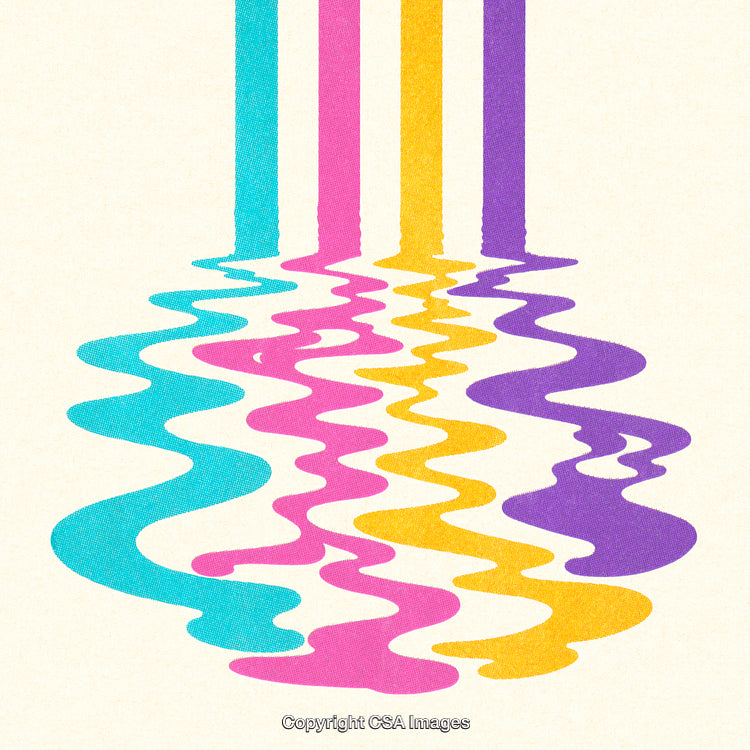 Abstract Colorful Wavy Lines Creating Dynamic Patterns with Bright Hues