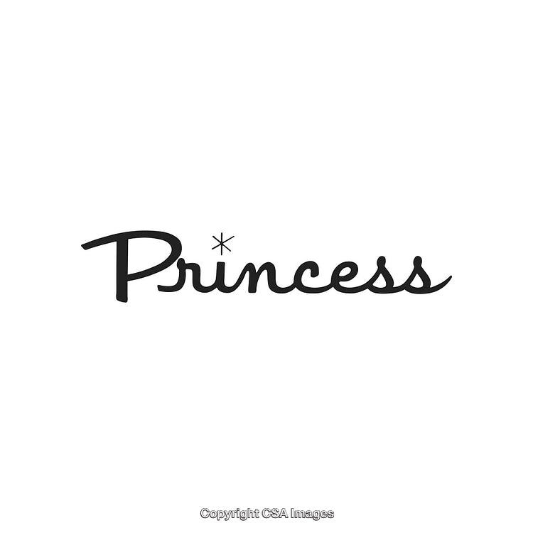 Elegant Princess-Themed Text with Stylish Calligraphy Design for Inspiration