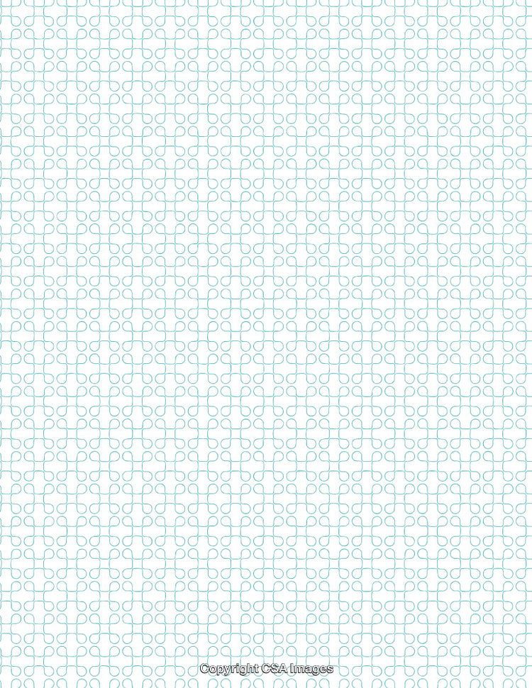 Abstract Geometric Pattern in Light Blue on White Background