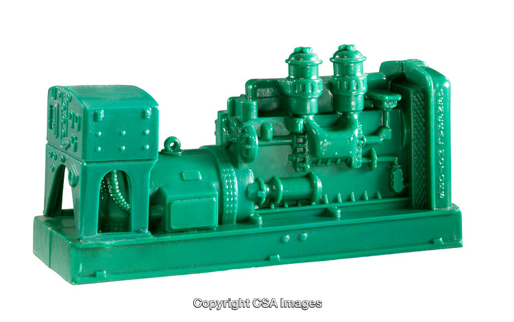 Green Toy Model of Industrial Machinery Equipment for Engineering Play