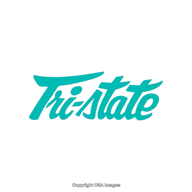 Stylized Teal Script Logo Featuring the Text 'Tri-State' on White Background
