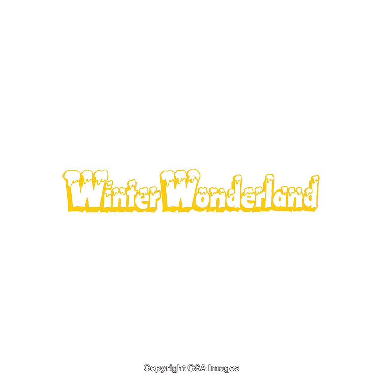 Golden Winter Wonderland Text with Festive and Fun Typography Design