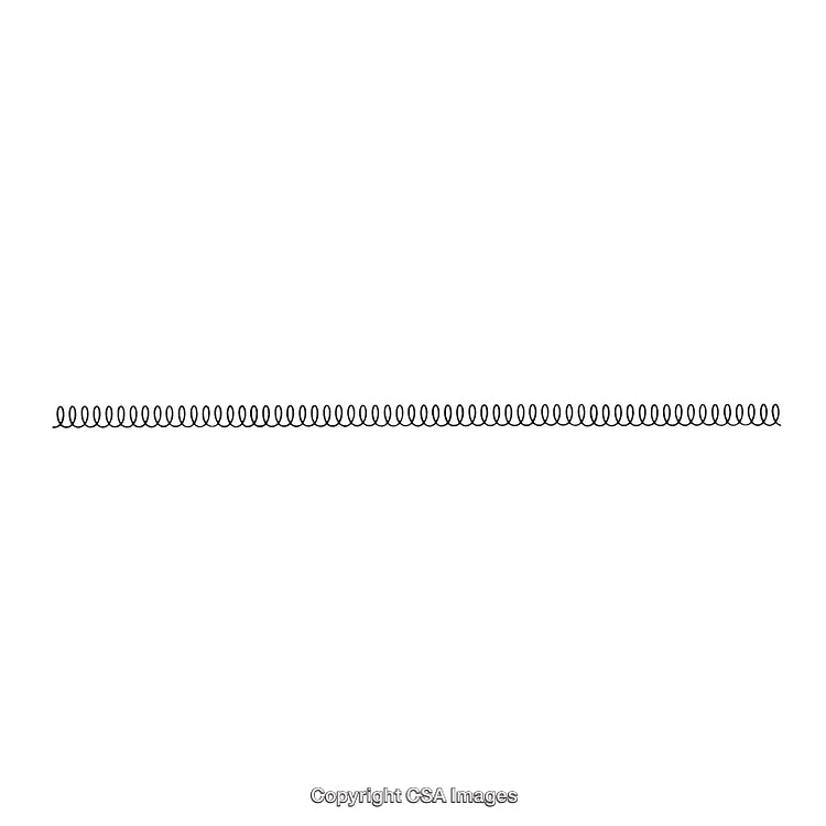 Black Spiral Border Design on White Background for Decorative Use