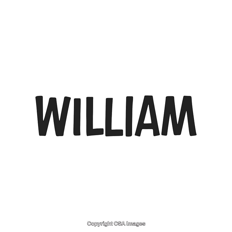 Clean Typography Featuring the Name William in Elegant Style