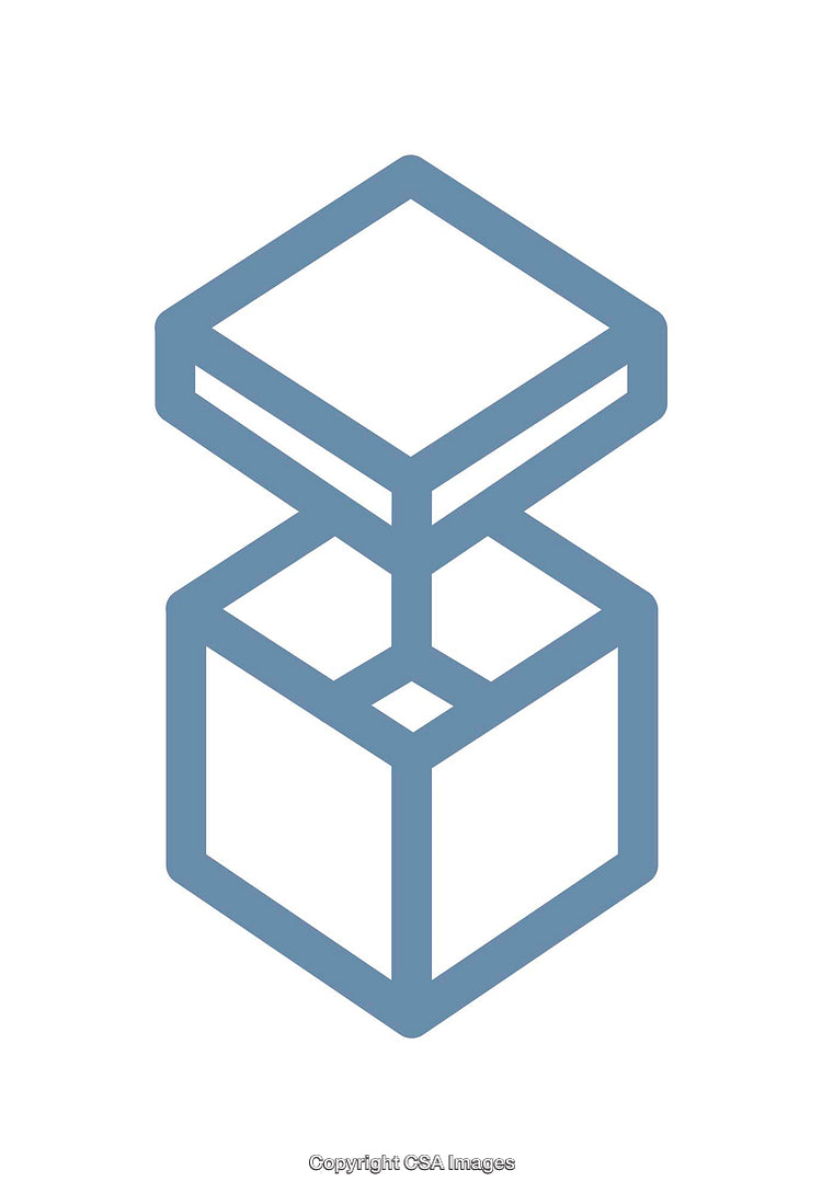 Minimalistic Line Art Icon of an Open Box Design