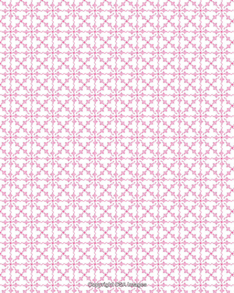 Pink Geometric Pattern on White Background for Decorative Applications