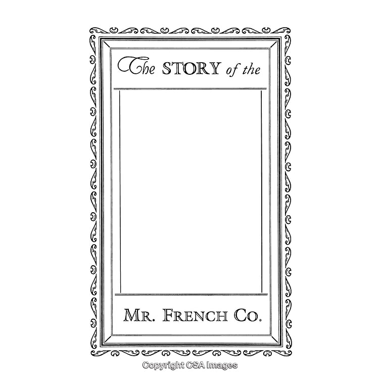 Elegant Black and White Border Design With Decorative Patterns