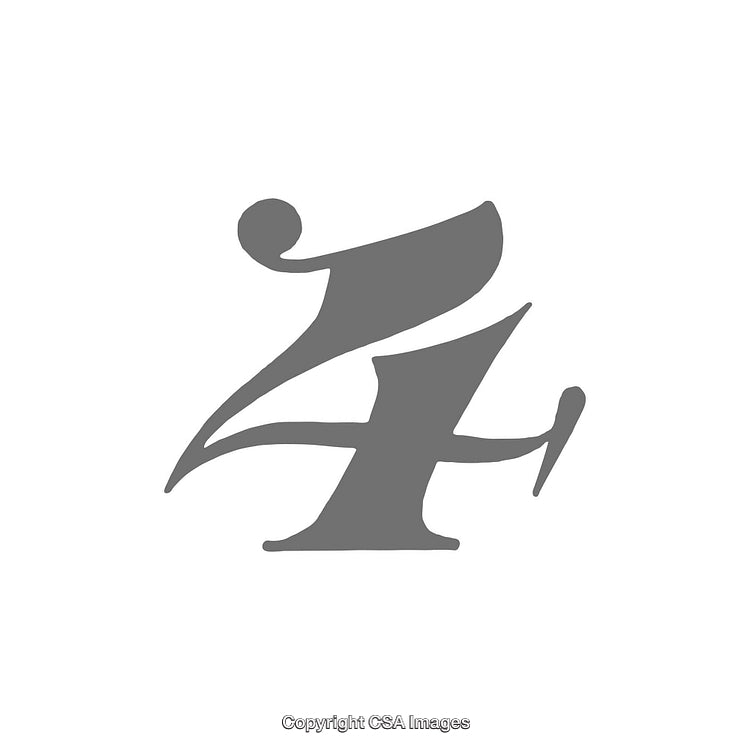 Stylized Gray Monogram Logo Symbol on a White Background