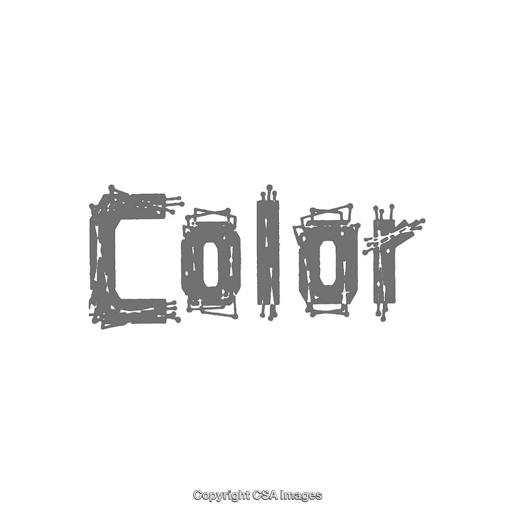 Unique Stylized Text Design Featuring the Word Color in Artistic Font