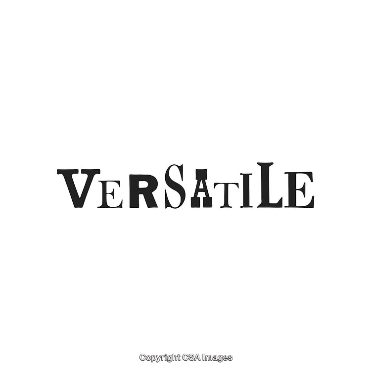 Versatile Typography Design with Mixed Fonts on White Background