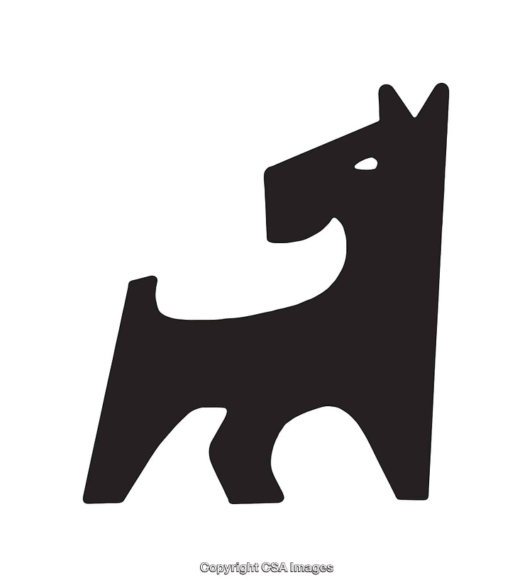Black Silhouette Icon of a Horse in Minimalist Design Style