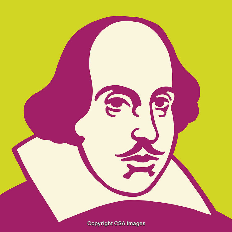 Colorful Line Art Illustration of a Classical Historical Figure in Vibrant Tones