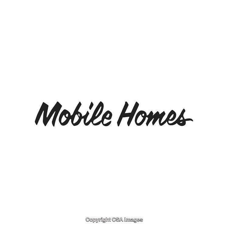 Stylish Handwritten Mobile Homes Logo with Minimalist Design Elements