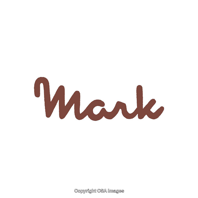 Handwritten Name Mark in Stylish Brown Font on White Background