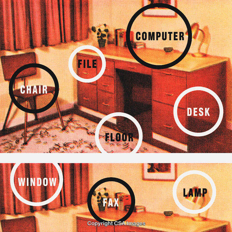 Retro Styled Office Interior with Desk, Chair, and Functional Workspace Elements