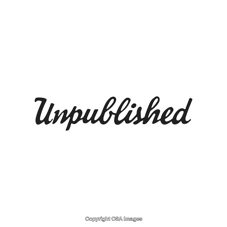 Black Handwritten Script With 'Unpublished' Text on White Background