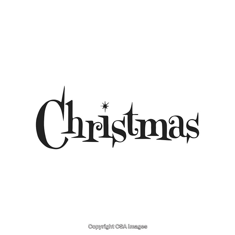 Festive Christmas Typography Design Inspiration on White Background