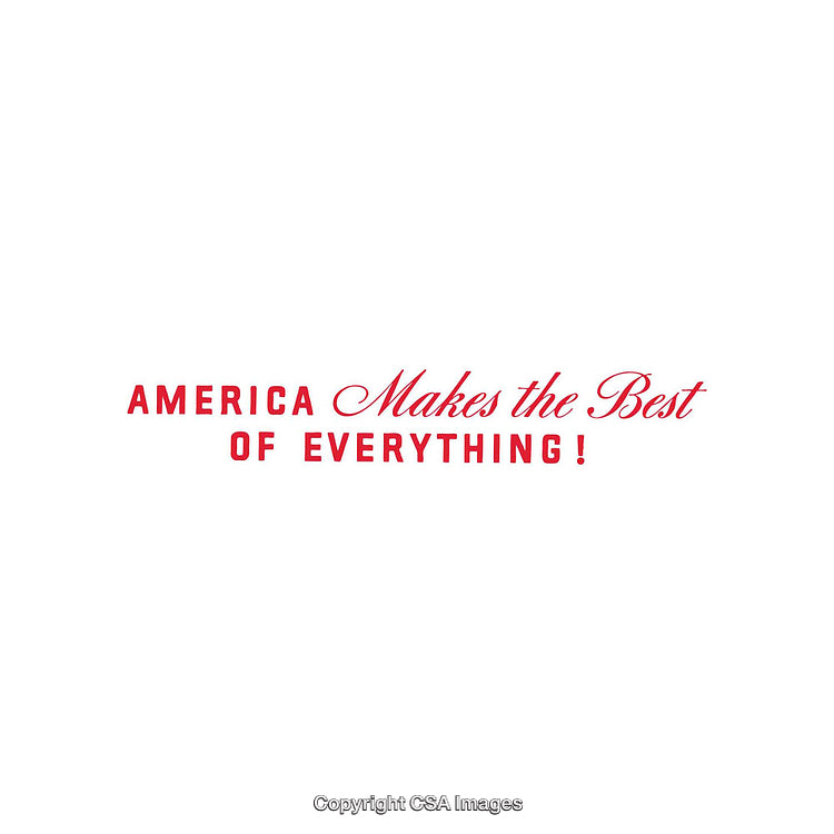 Inspirational Quote Celebrating America and Excellence in Elegant Typography