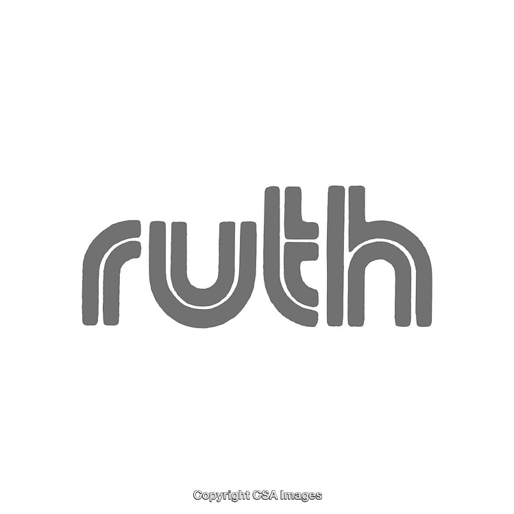Minimalistic Logo Design Featuring the Word 'Ruth' in Stylized Text