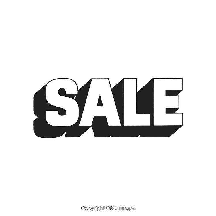 Bold Monochrome Sale Text Highlighting Retail Promotions