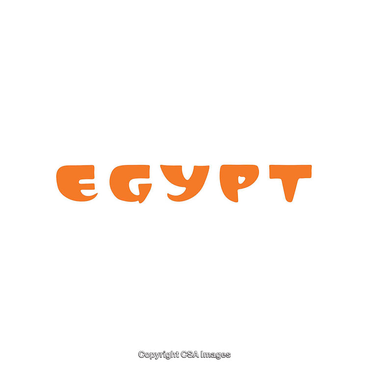 Colorful Representation of Egypt Showcased Through a Vibrant Word Design