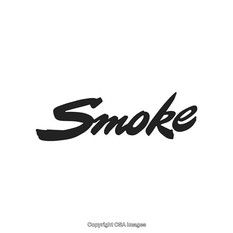 Stylish Typography with Handwritten Brush Script Depicting Smoke Concept