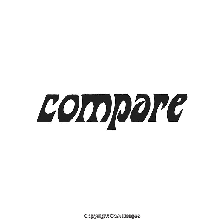 Stylized Typographic Illustration Featuring the Word 'Compare' in Artistic Black Font