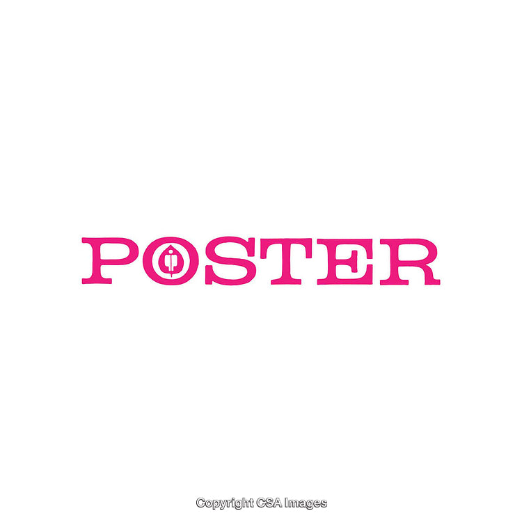 Bold Typography Pink Poster Design with Minimalist Style on White Background