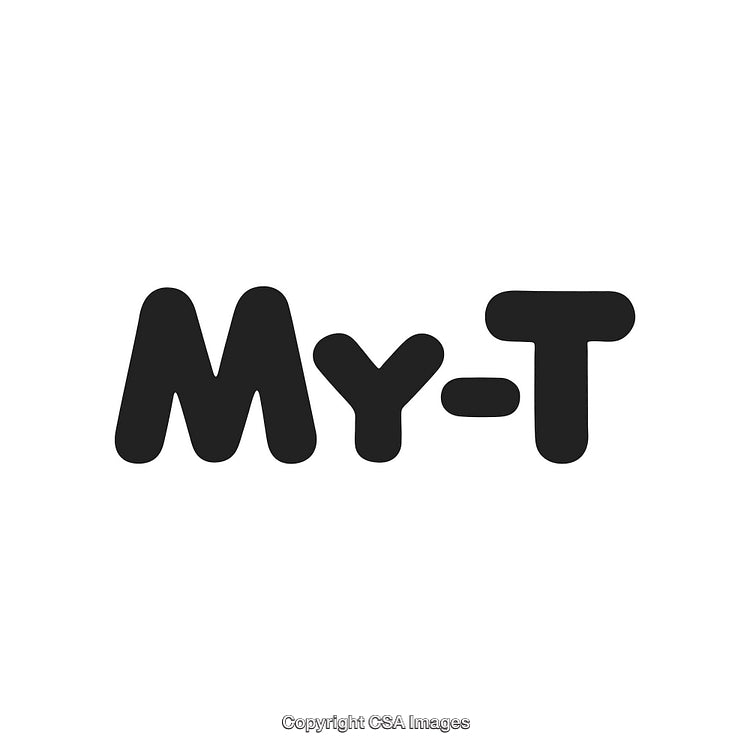 Minimalist Bold Logo Design with Text 'My-T' Centered on White Background