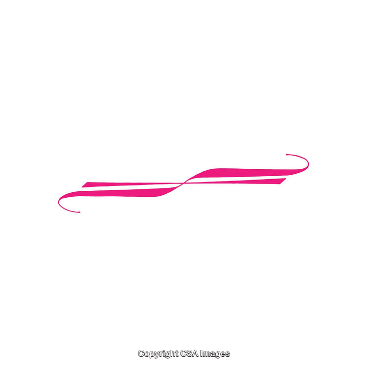 Abstract Pink Ribbon Design on Clean White Background for Decorative Use