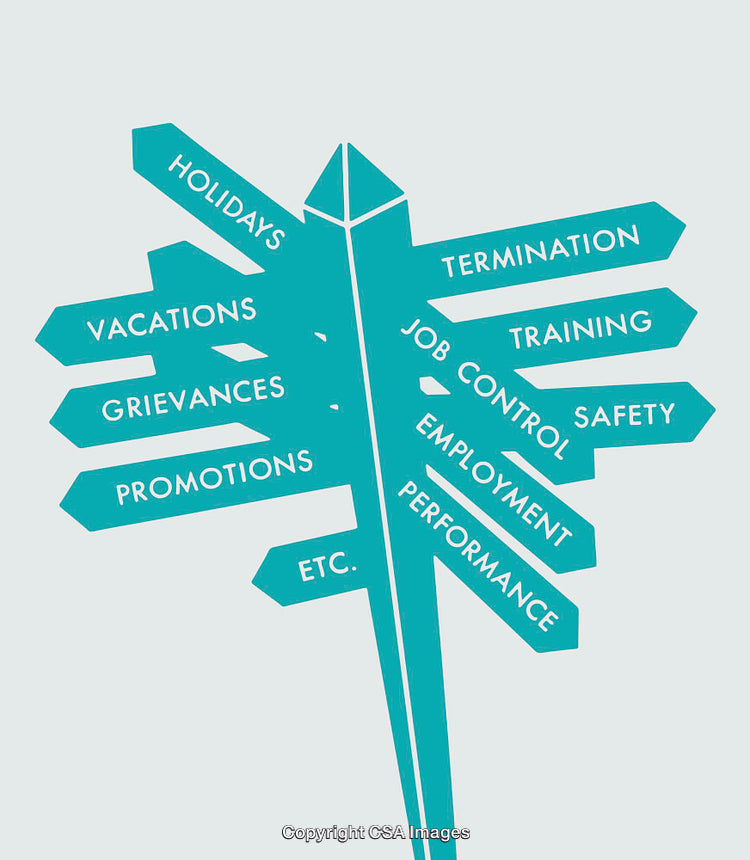 Direction Sign Illustrating Various Topics Like Work, Career, and Personal Development