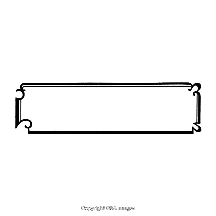 Elegant Decorative Black and White Border with Ornamental Details