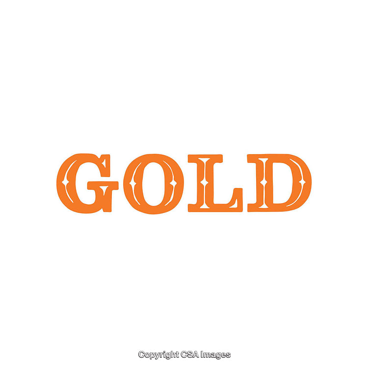 Bold Orange Text Art with White Background for Design Projects