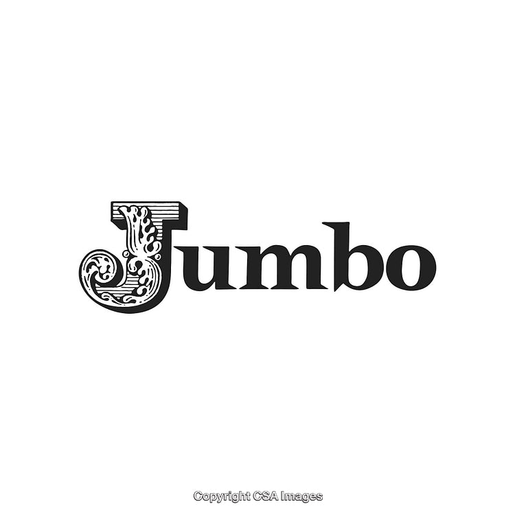 Decorative Typography Featuring Ornate Lettering on a White Background