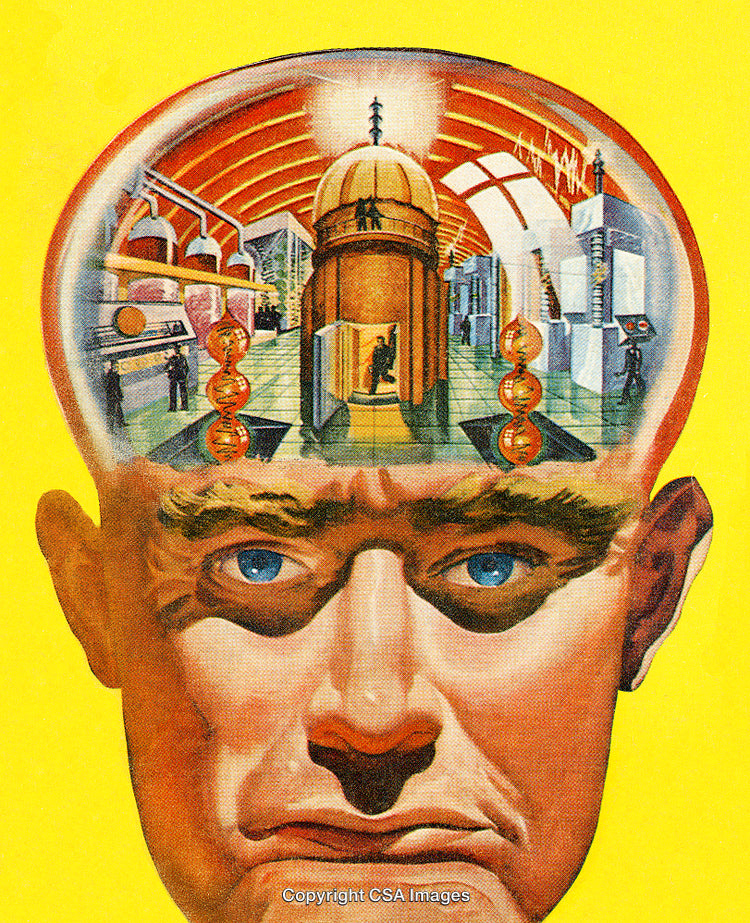 Conceptual Artwork Exploring Human Thought through Science and Creativity
