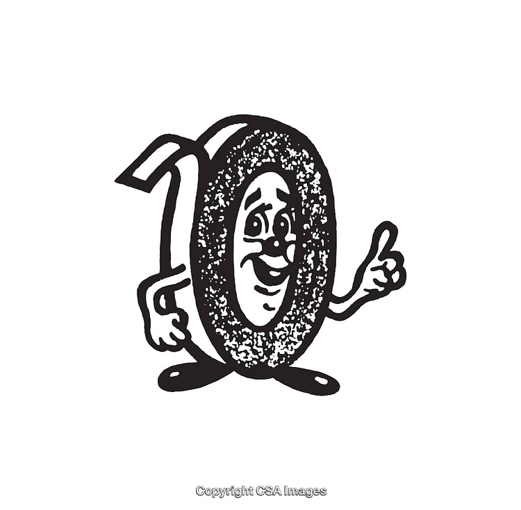Illustration of Cheerful Tape Roll Giving Thumbs Up in Black and White Art