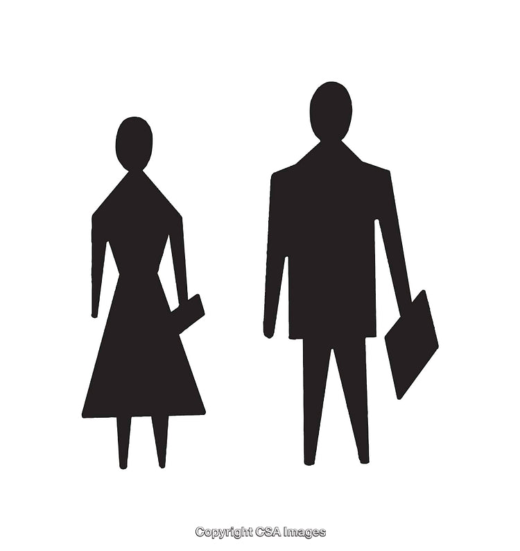 Silhouette Vector of Professional Figures Holding Objects