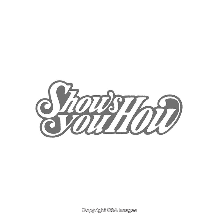 Stylized Monochrome Typography With Retro Design Elements and Script Font