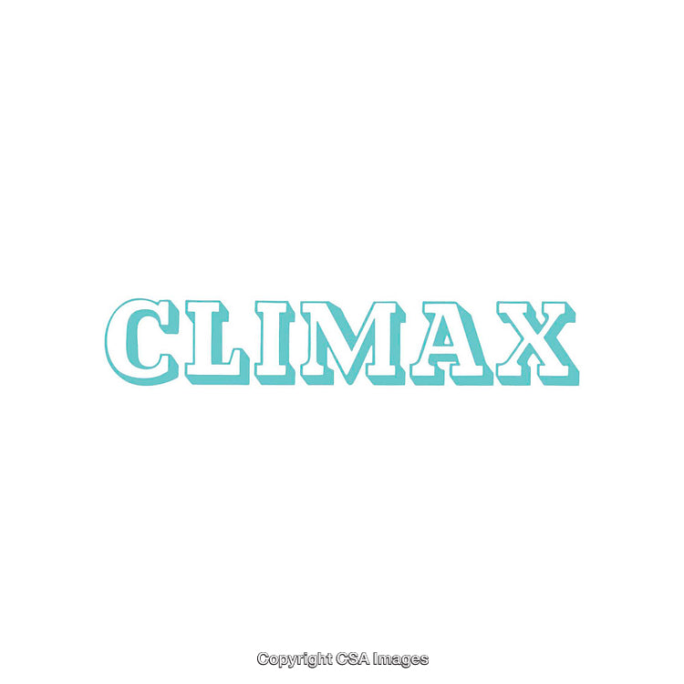 Bold Typography Featuring the Word Climax in a Clean Design