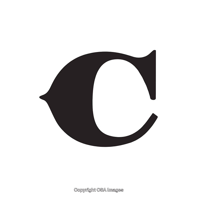 Creative Illustration of the Letter C in a Unique Artistic Style