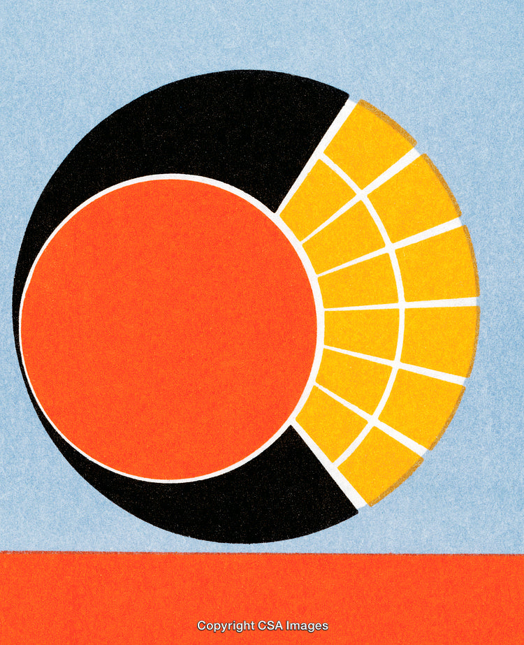 Abstract Colorful Geometric Illustration with Circles and Patterns