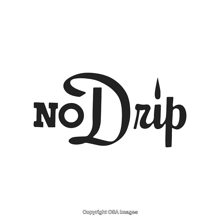 Minimalistic Logo Featuring Bold Typeface and Creative Drip Design