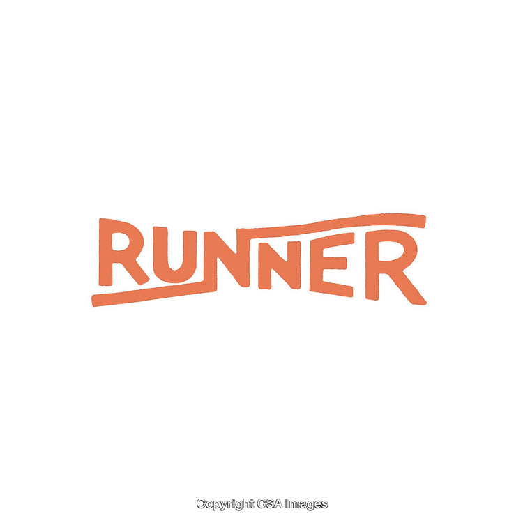 Creative Simple Typography Design Featuring the Word 'Runner' in Bold Style