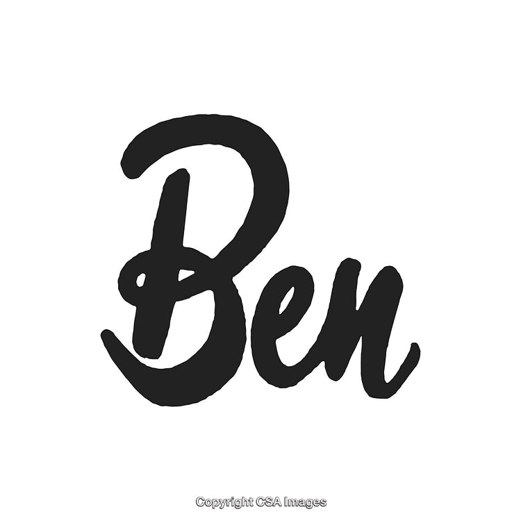 Stylish Black Handwritten Name Design on a Minimalist White Background